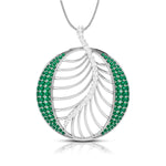 Load image into Gallery viewer, Platinum Diamond Pendant Emerald for Women JL PT P NL8661  Green Jewelove.US

