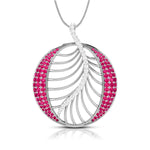 Load image into Gallery viewer, Platinum Diamond Pendant Emerald for Women JL PT P NL8661  Red Jewelove.US
