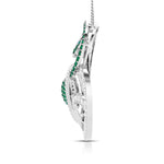 Load image into Gallery viewer, Platinum Diamond Pendant Emerald for Women JL PT P NL8662
