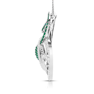 Platinum Diamond Pendant Emerald for Women JL PT P NL8662   Jewelove.US