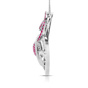 Platinum Diamond Pendant Emerald for Women JL PT P NL8662   Jewelove.US