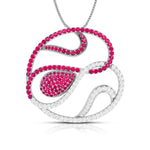 Load image into Gallery viewer, Platinum Diamond Pendant Emerald for Women JL PT P NL8662  Red Jewelove.US
