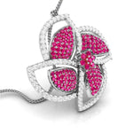 Load image into Gallery viewer, Platinum Diamond Pendant Emerald for Women JL PT P NL8663
