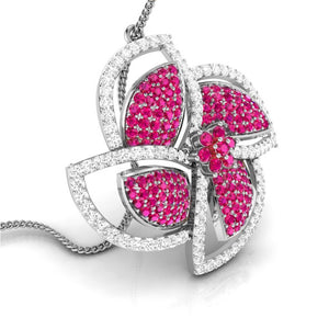 Platinum Diamond Pendant Emerald for Women JL PT P NL8663   Jewelove.US