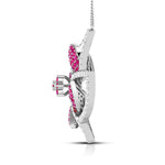 Load image into Gallery viewer, Platinum Diamond Pendant Emerald for Women JL PT P NL8663

