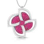 Load image into Gallery viewer, Platinum Diamond Pendant Emerald for Women JL PT P NL8663
