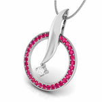 Load image into Gallery viewer, Platinum Diamond Pendant Emerald for Women JL PT P NL8682   Jewelove.US
