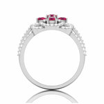 Load image into Gallery viewer, Designer Platinum Diamond Ruby Engagement Ring JL PT R8116   Jewelove
