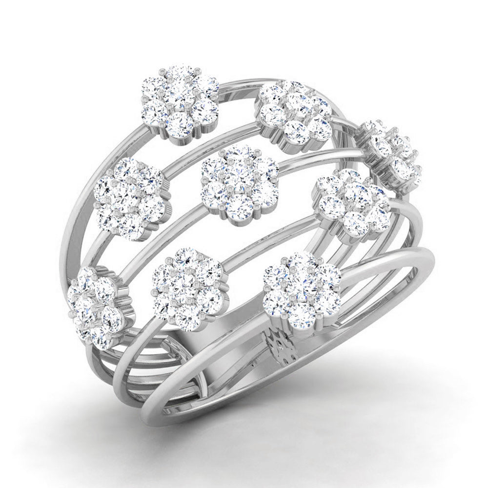 Designer Platinum Diamond Ring JL PT R 8117  VVS-GH Jewelove.US
