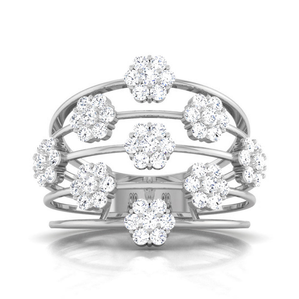 Designer Platinum Diamond Ring JL PT R 8117