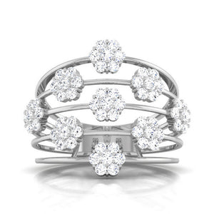 Designer Platinum Diamond Ring JL PT R 8117   Jewelove.US