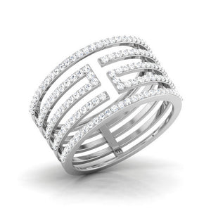 Designer Platinum Diamond Ring JL PT R 8118  VVS-GH Jewelove.US