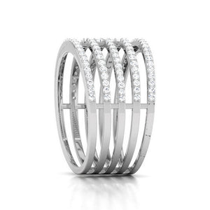 Designer Platinum Diamond Ring JL PT R 8118   Jewelove.US