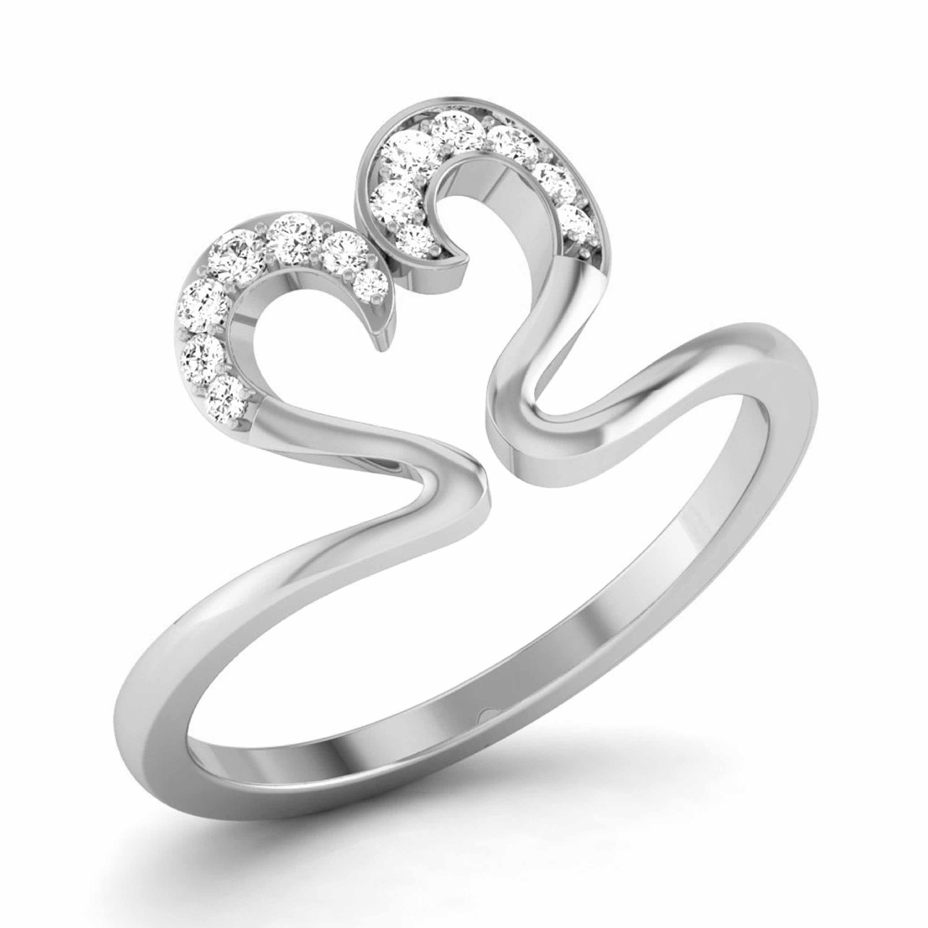Designer Platinum Diamond Ring JL PT R 8120  VVS-GH Jewelove.US