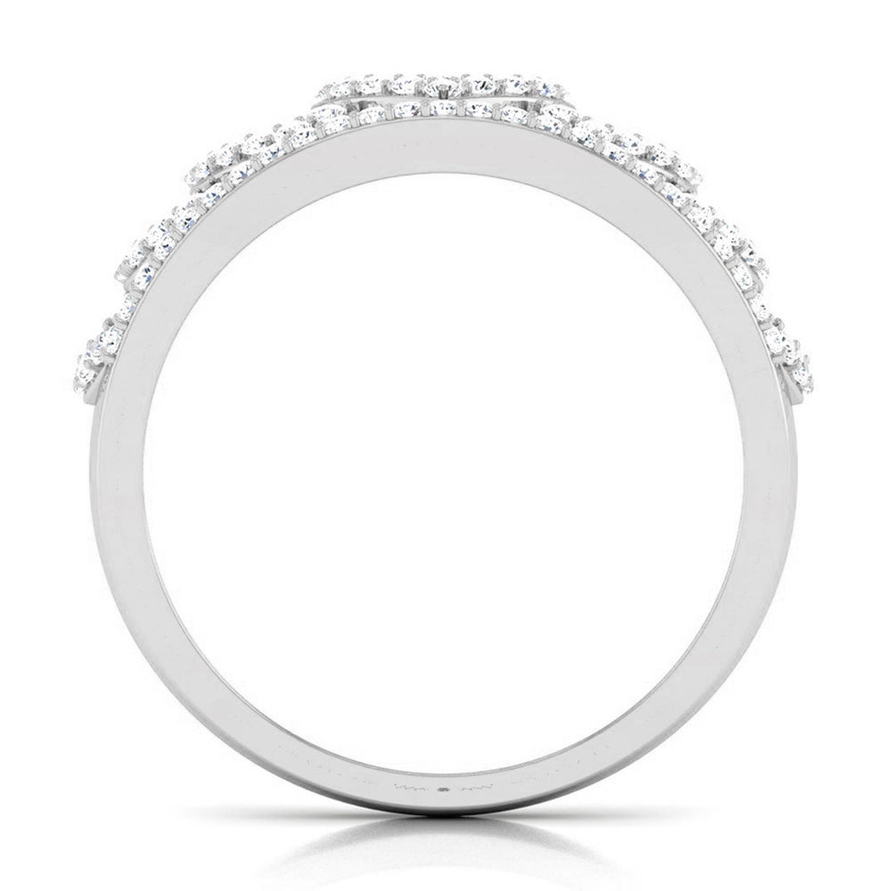 Designer Platinum Heart Diamond Ring JL PT R 8123   Jewelove.US