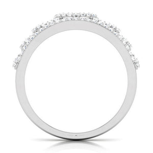 Designer Platinum Heart Diamond Ring JL PT R 8123   Jewelove.US