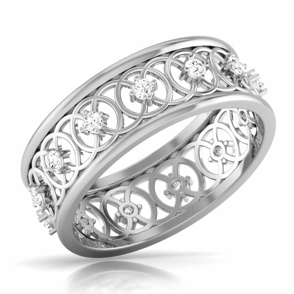 Designer Platinum Diamond Ring JL PT R 8124  VVS-GH Jewelove.US