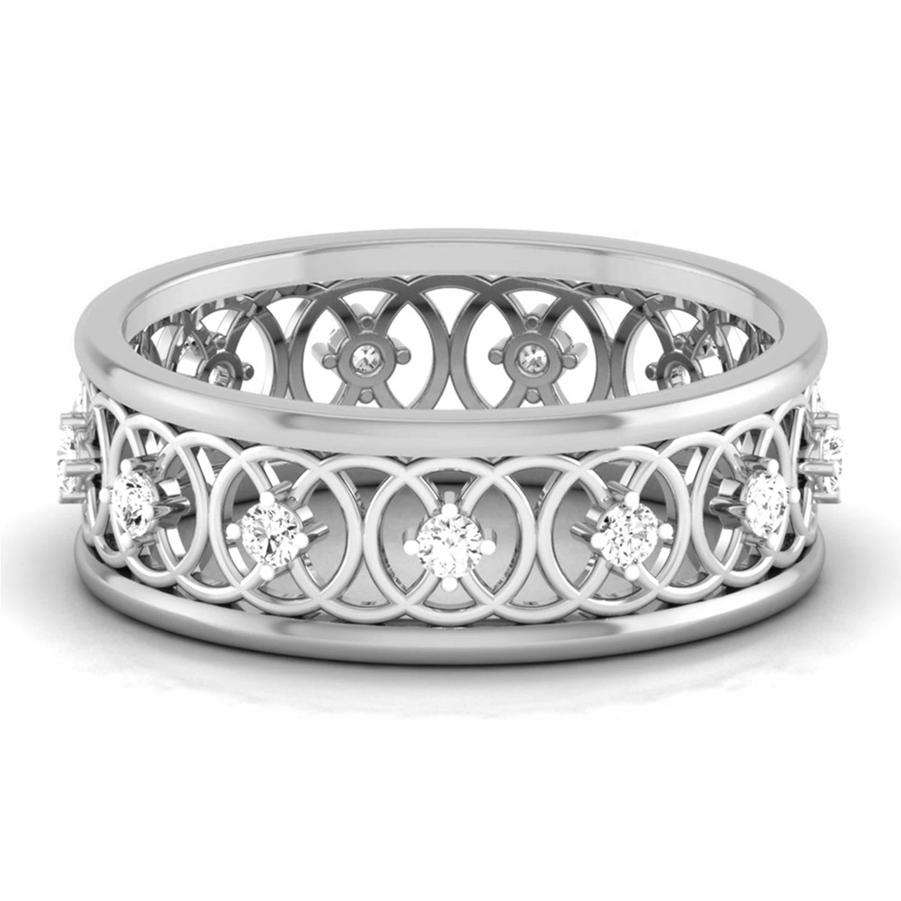 Designer Platinum Diamond Ring JL PT R 8124