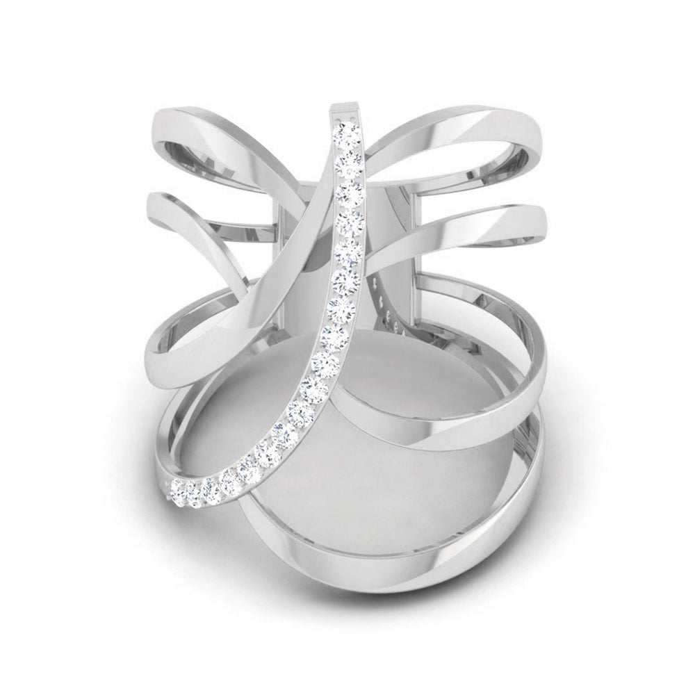Designer Platinum Diamond Ring JL PT R 8127  VVS-GH Jewelove.US