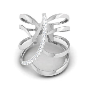 Designer Platinum Diamond Ring JL PT R 8127