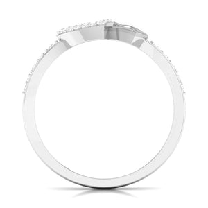 Designer Platinum Heart Diamond Ring JL PT R 8148
