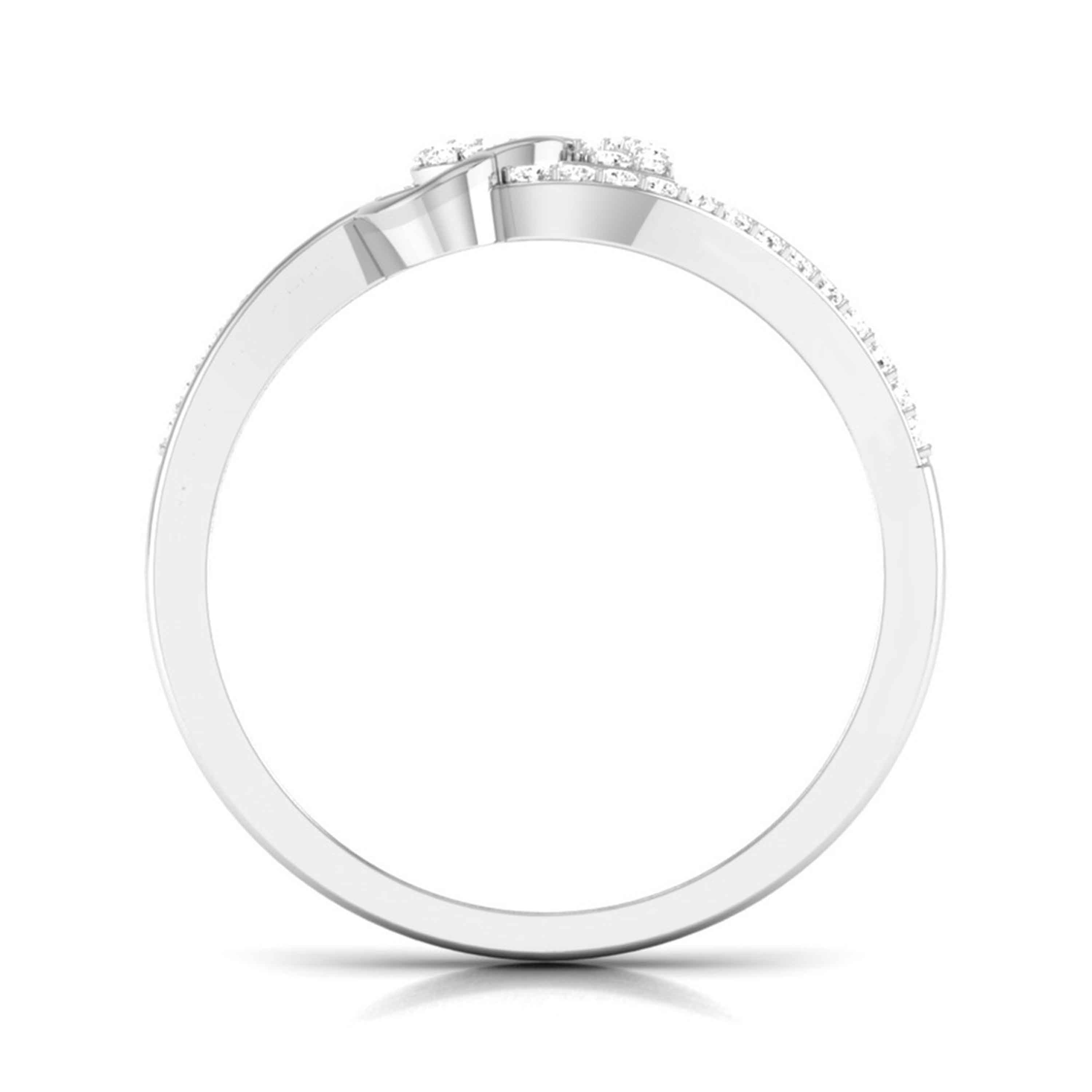 Designer Platinum Heart Diamond Ring JL PT R 8149   Jewelove.US