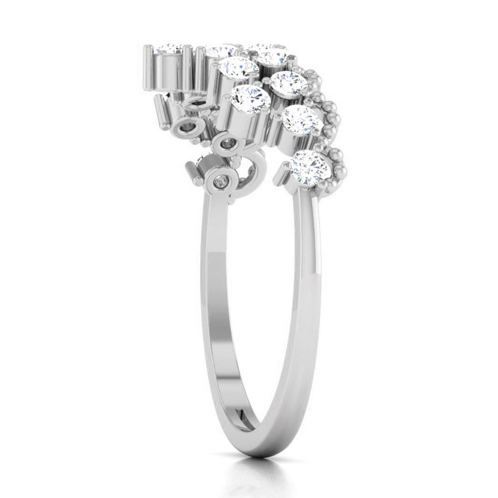 Designer Platinum Diamond Ring for Women JL PT R 8158   Jewelove.US