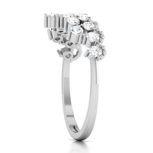 Designer Platinum Diamond Ring for Women JL PT R 8158   Jewelove.US