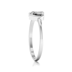 Designer Platinum Heart Ring for Women JL PT R 8175   Jewelove.US