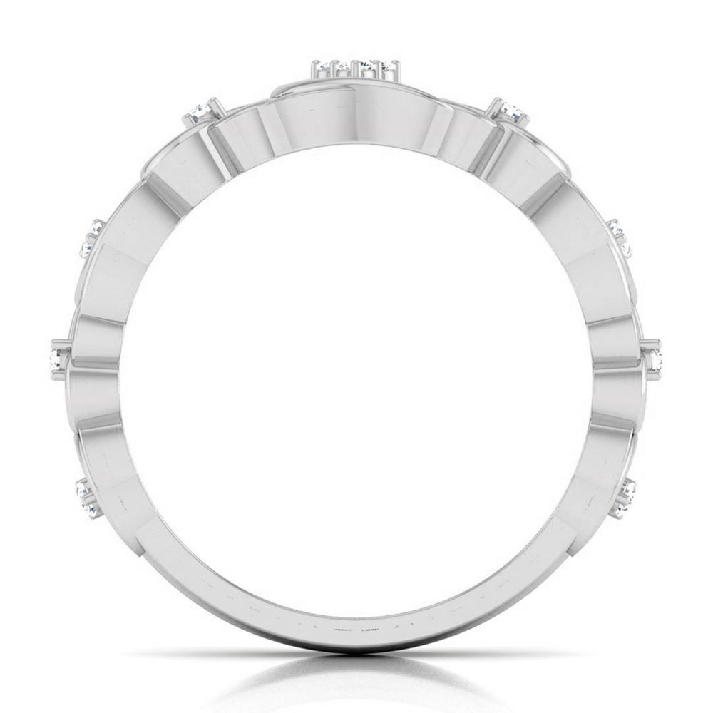 Designer Platinum Heart Diamond Ring for Women JL PT R 8181   Jewelove.US