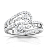 Load image into Gallery viewer, Designer Platinum Diamond Ring with Twist JL PT R8183   Jewelove.US
