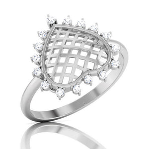 Designer Platinum Heart Diamond Ring for Women JL PT R 8207  VVS-GH Jewelove.US