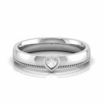 Load image into Gallery viewer, Designer Platinum Single Diamond Couple Ring JL PT CB 104
