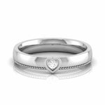 Load image into Gallery viewer, Designer Platinum Single Diamond Couple Ring JL PT CB 104  Women-s-Ring-only-VVS-GH Jewelove
