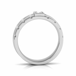 Designer Platinum Diamond Couple Rings JL PT CB 106   Jewelove
