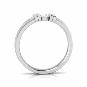 Desinger Platinum Single Diamond Couple Ring JL PT CB 111   Jewelove