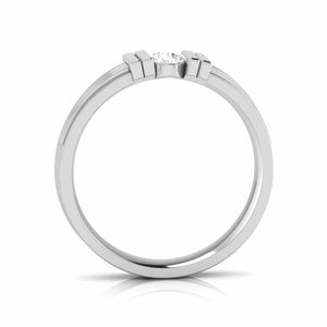 Desinger Platinum Single Diamond Couple Ring JL PT CB 111   Jewelove