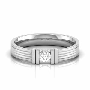 Desinger Platinum Single Diamond Couple Ring JL PT CB 111  Women-s-Ring-only Jewelove