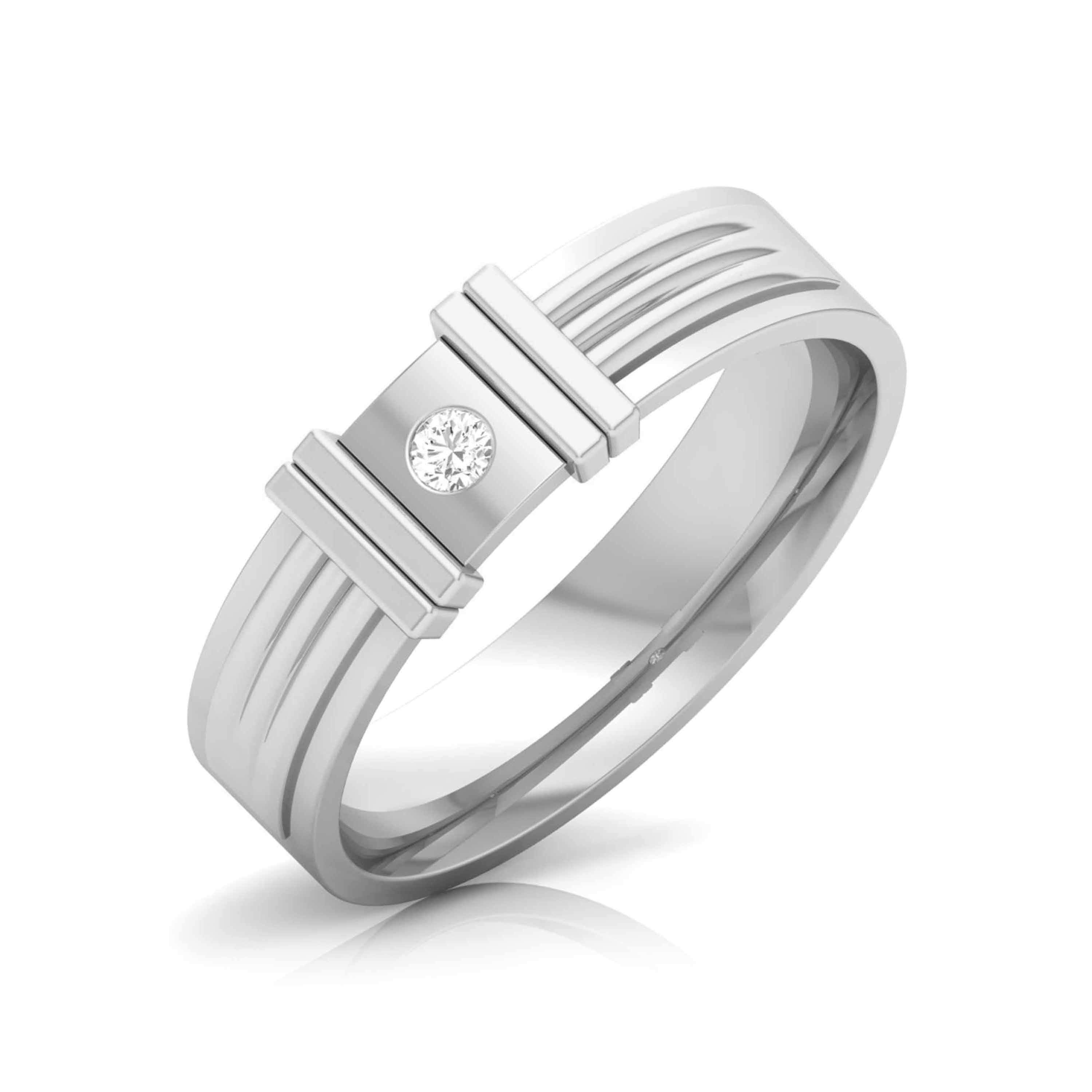 Desinger Platinum Single Diamond Couple Ring JL PT CB 111  Men-s-Ring-only Jewelove