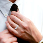 Load image into Gallery viewer, Desinger Platinum Single Diamond Couple Ring JL PT CB 111
