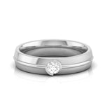 Load image into Gallery viewer, Single Diamond Platinum Love Bands JL PT CB 11  Women-s-Ring-only-VVS-GH Jewelove
