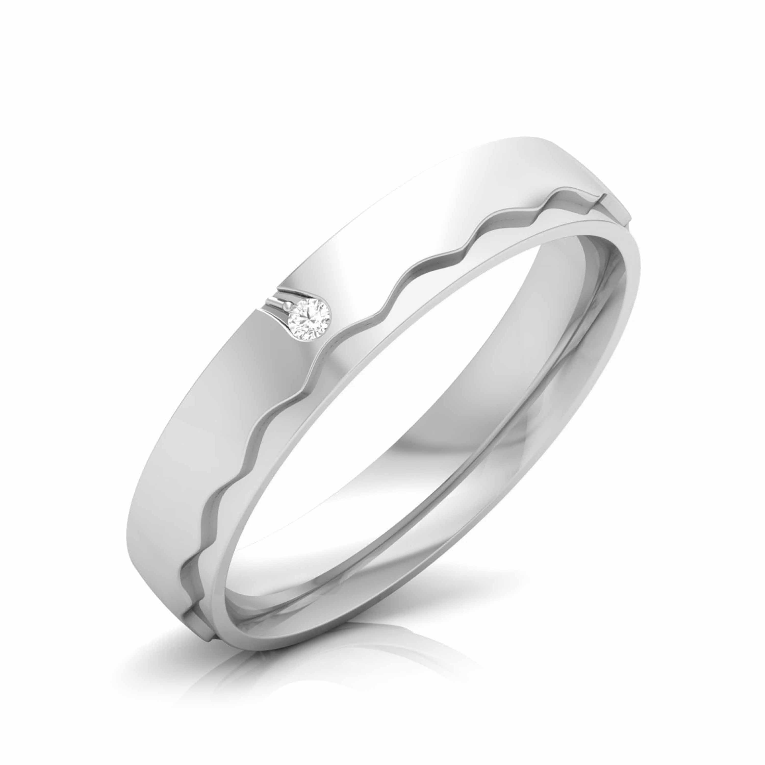 Designer Platinum Diamond Couple Ring JL PT CB 12   Jewelove