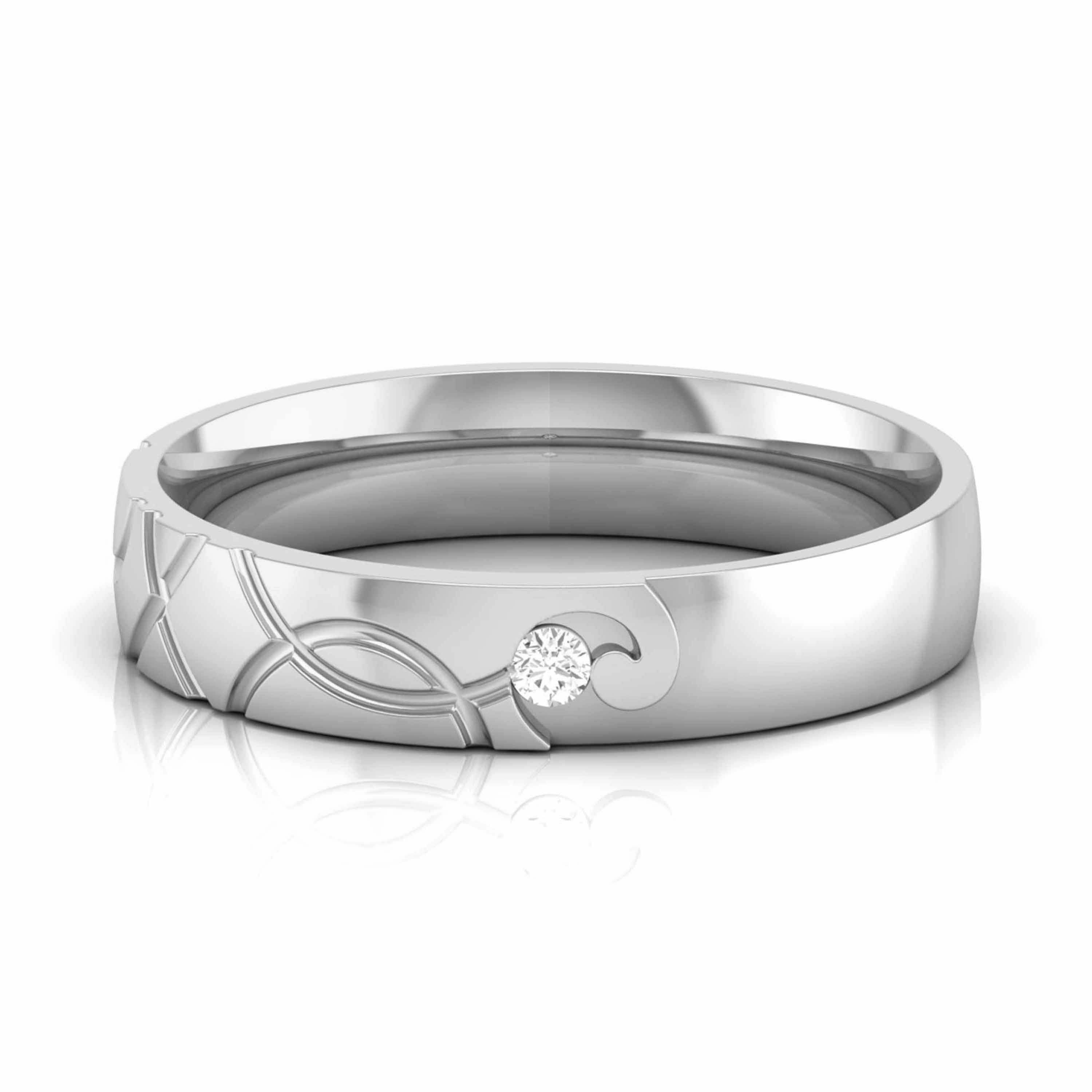 Designer Platinum Diamond Couple Ring JL PT CB 142  Women-s-Ring-only Jewelove