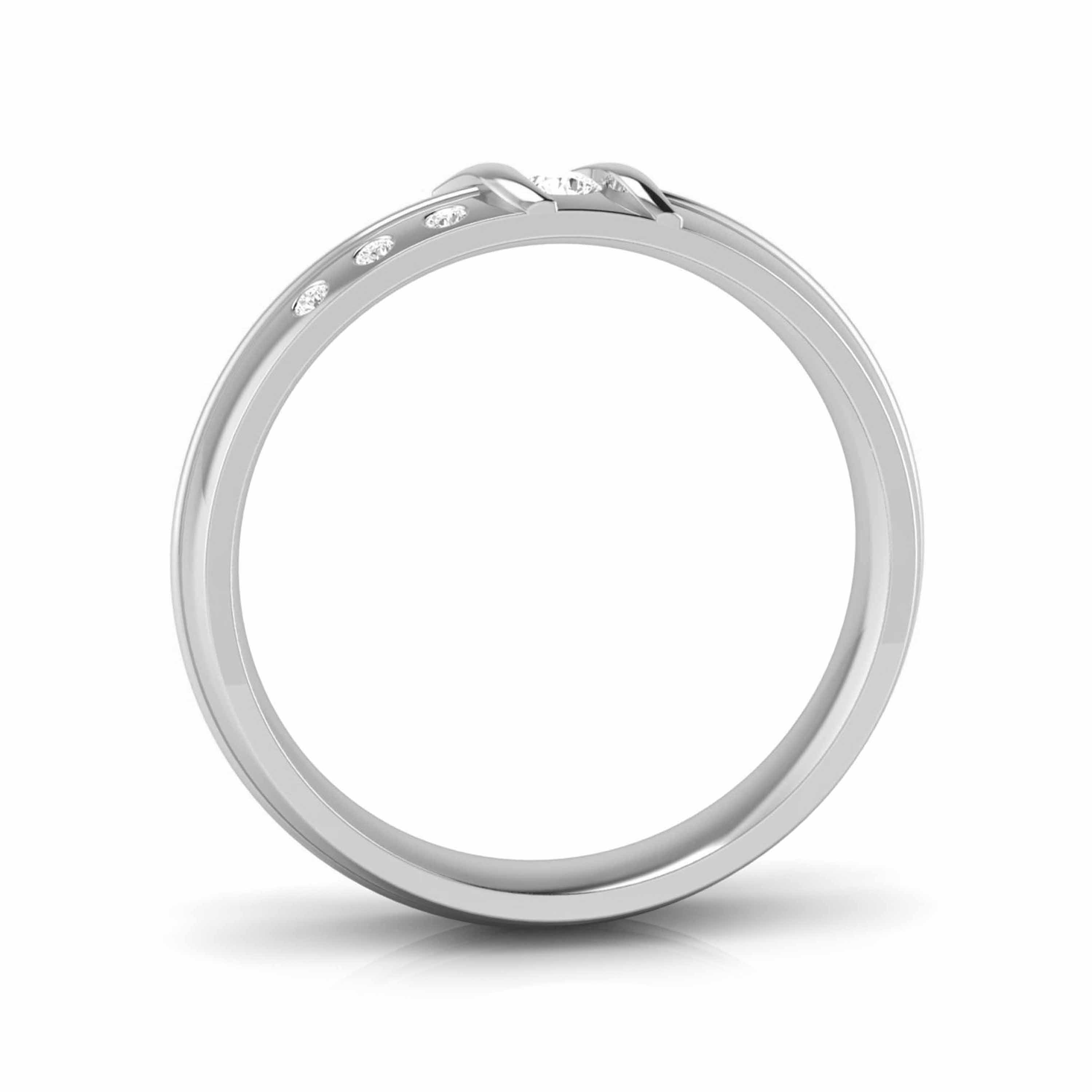 Designer Platinum Diamond Couple Ring JL PT CB 144   Jewelove