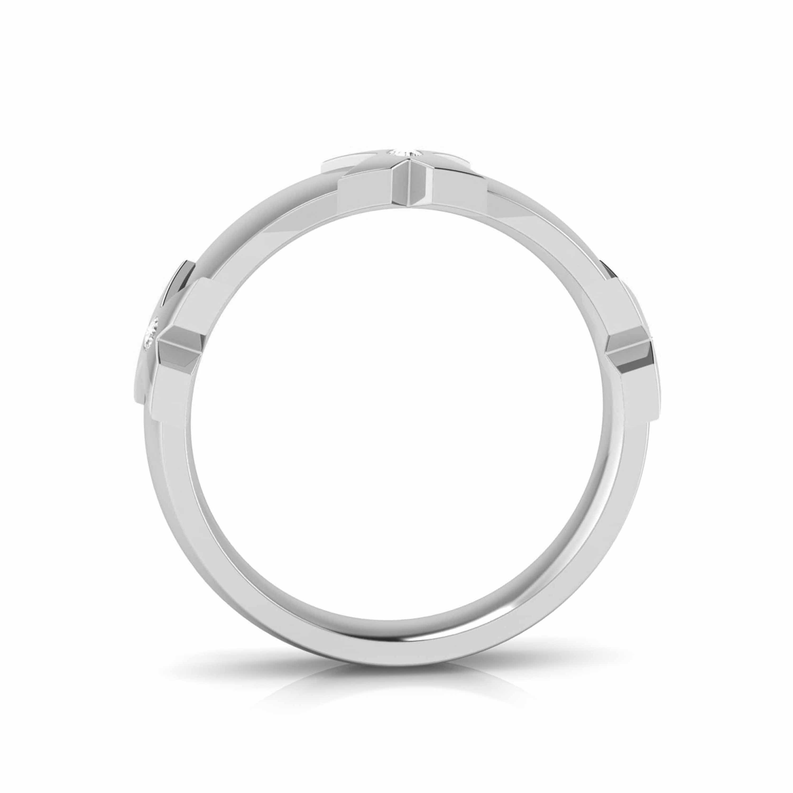 Designer Platinum Diamnd Couple Ring JL PT CB 148   Jewelove