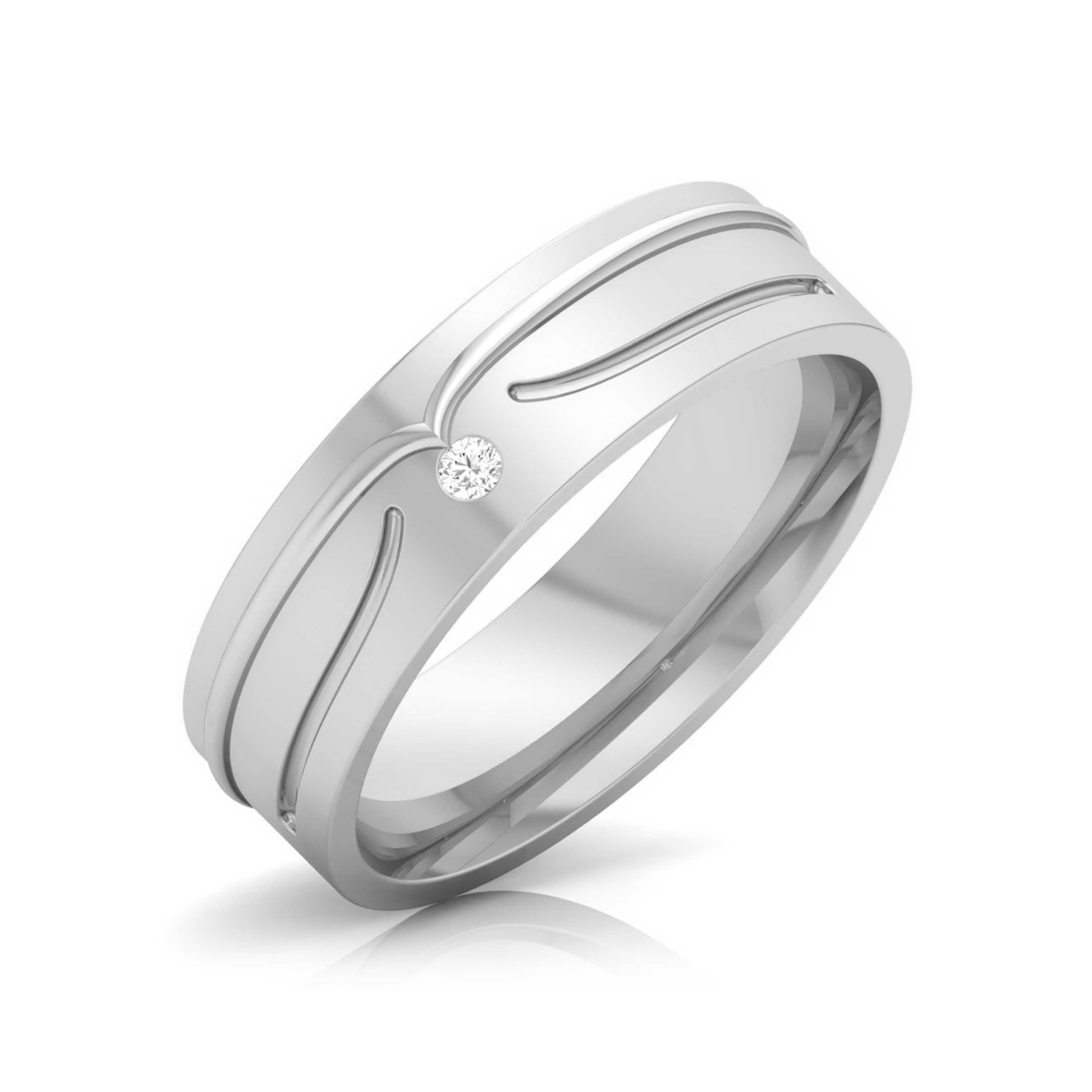 Designer Platinum Diamond Couple Ring JL PT CB 16