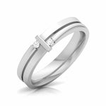 Load image into Gallery viewer, Designer Platinum Diamond Couple Ring JL PT CB 54   Jewelove
