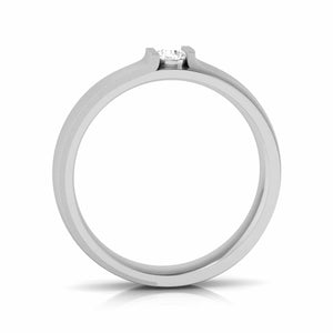 Platinum Diamond Couple Ring with Matte Finish JL PT CB 57   Jewelove