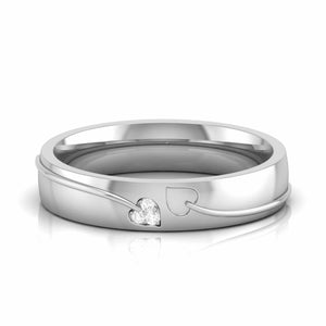 Designer Platinum Diamond Heart Couple Ring JL PT CB 69  Women-s-Ring-only Jewelove