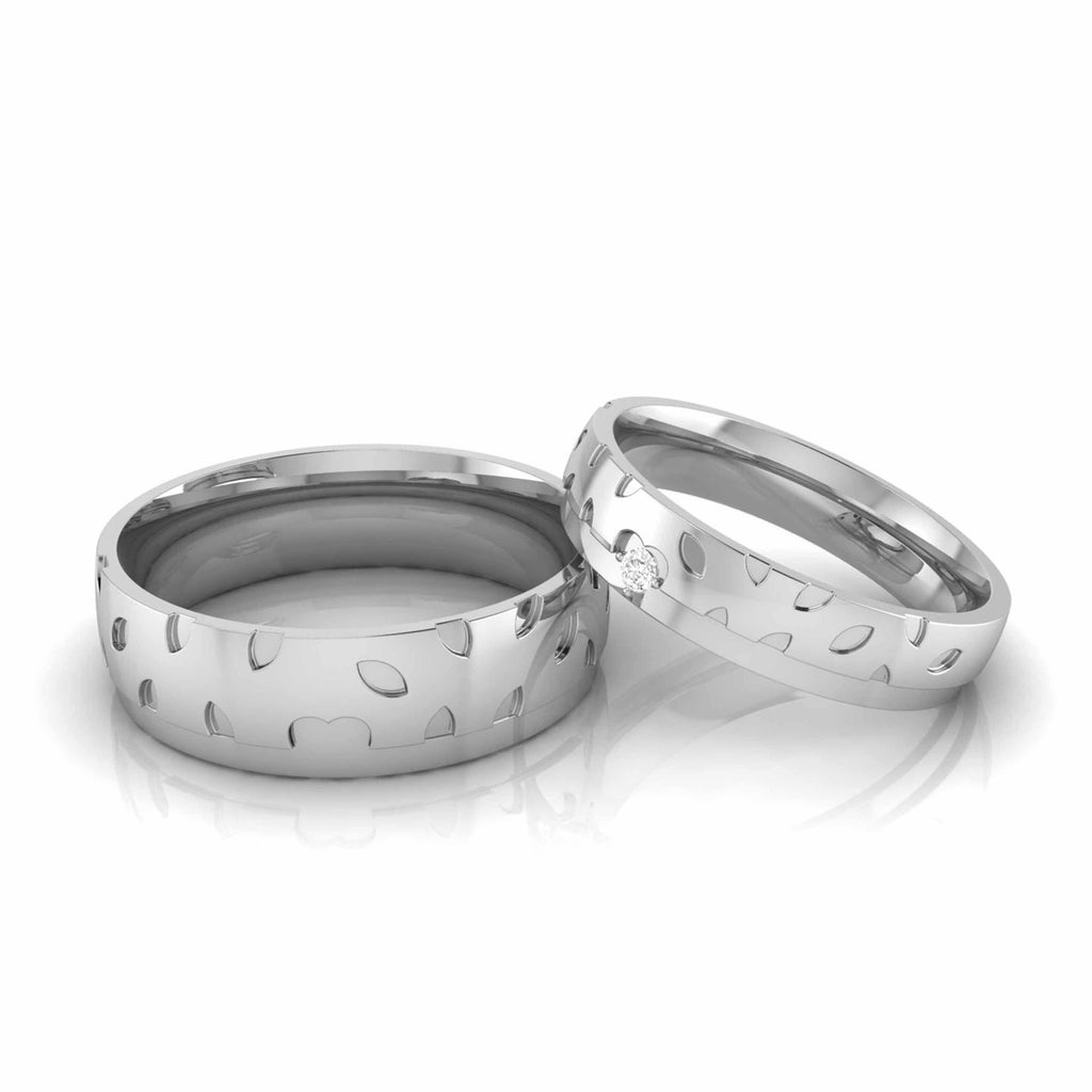 Designer Platinum Diamond Couple Ring JL PT CB 89  Both Jewelove